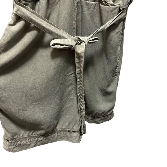 Cloth & Stone By Anthropologie Womens Burlingame Romper Olive Green Size Small - Picture 5 of 8